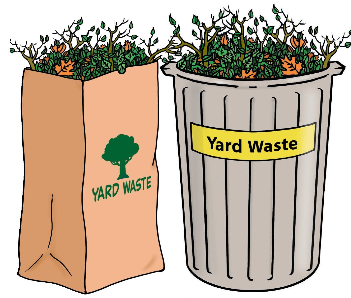 Yard Waste Bagged or Contained City of Edgewater Florida