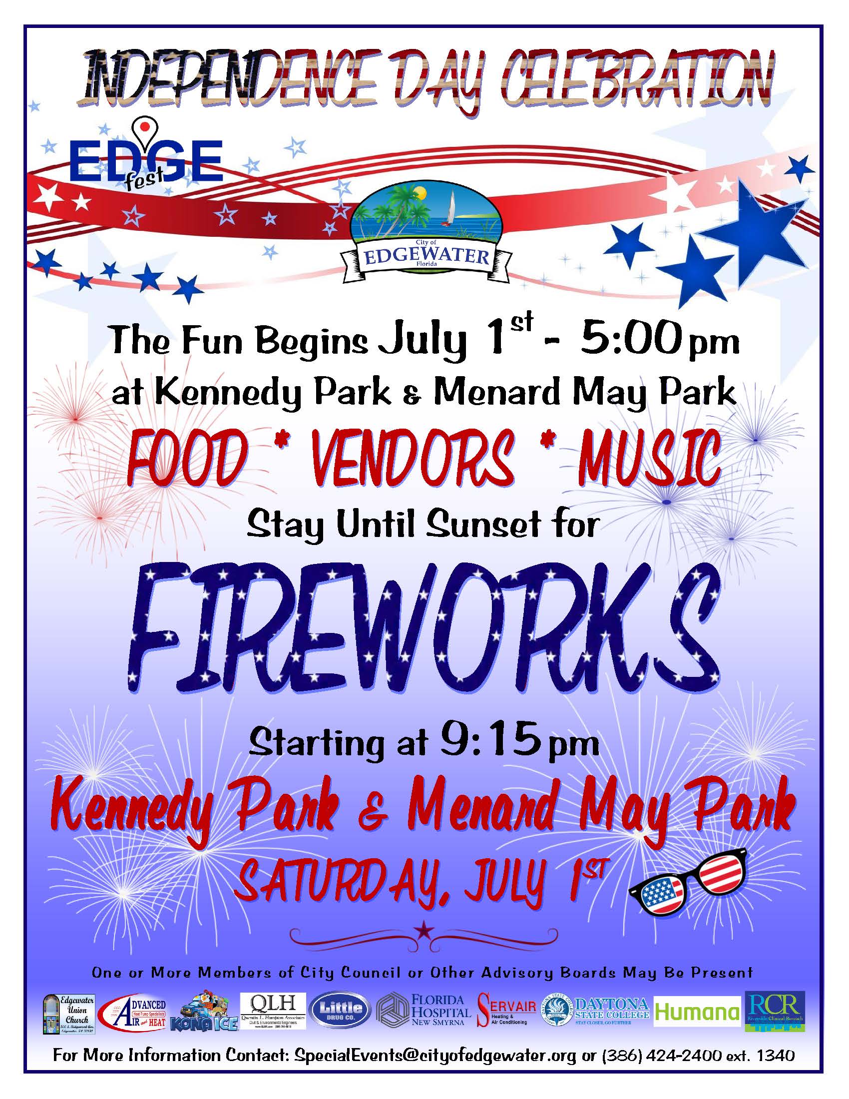 Fireworks celebration | City of Edgewater Florida