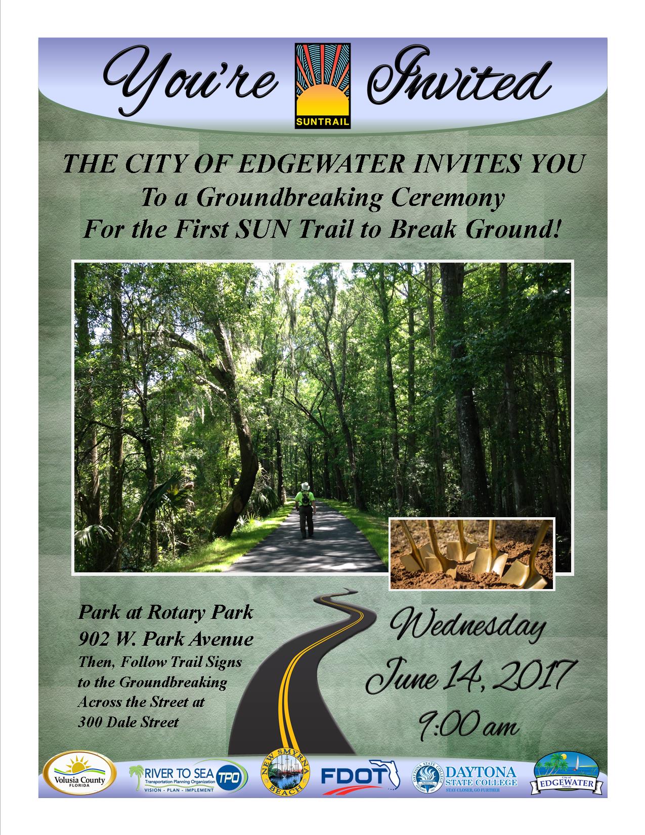 Groundbreaking Ceremony SUN Trail - 300 Dale Street | City of Edgewater ...