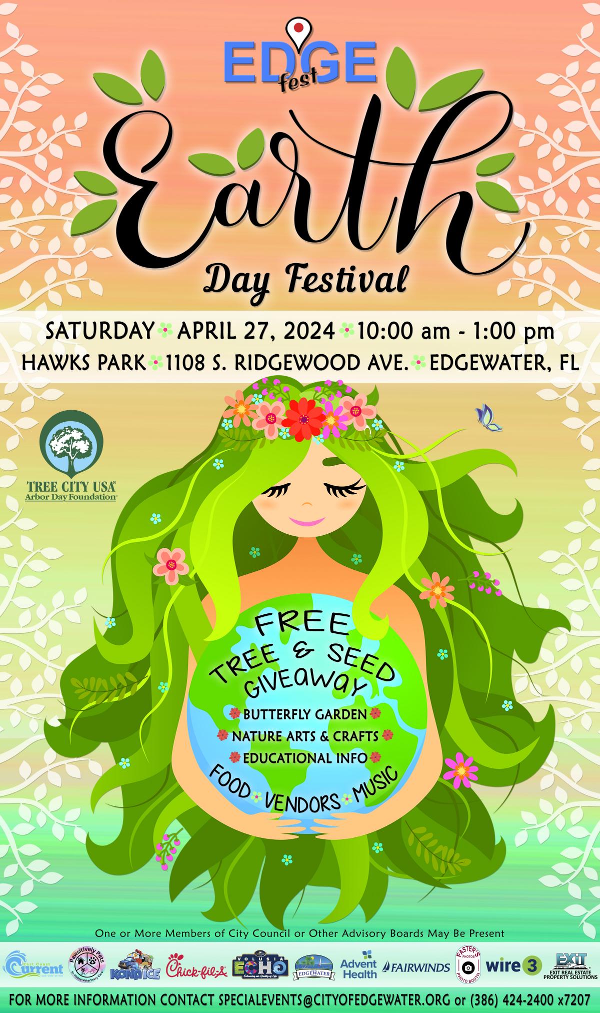 EDGEfest Earth Day Festival City of Edgewater Florida